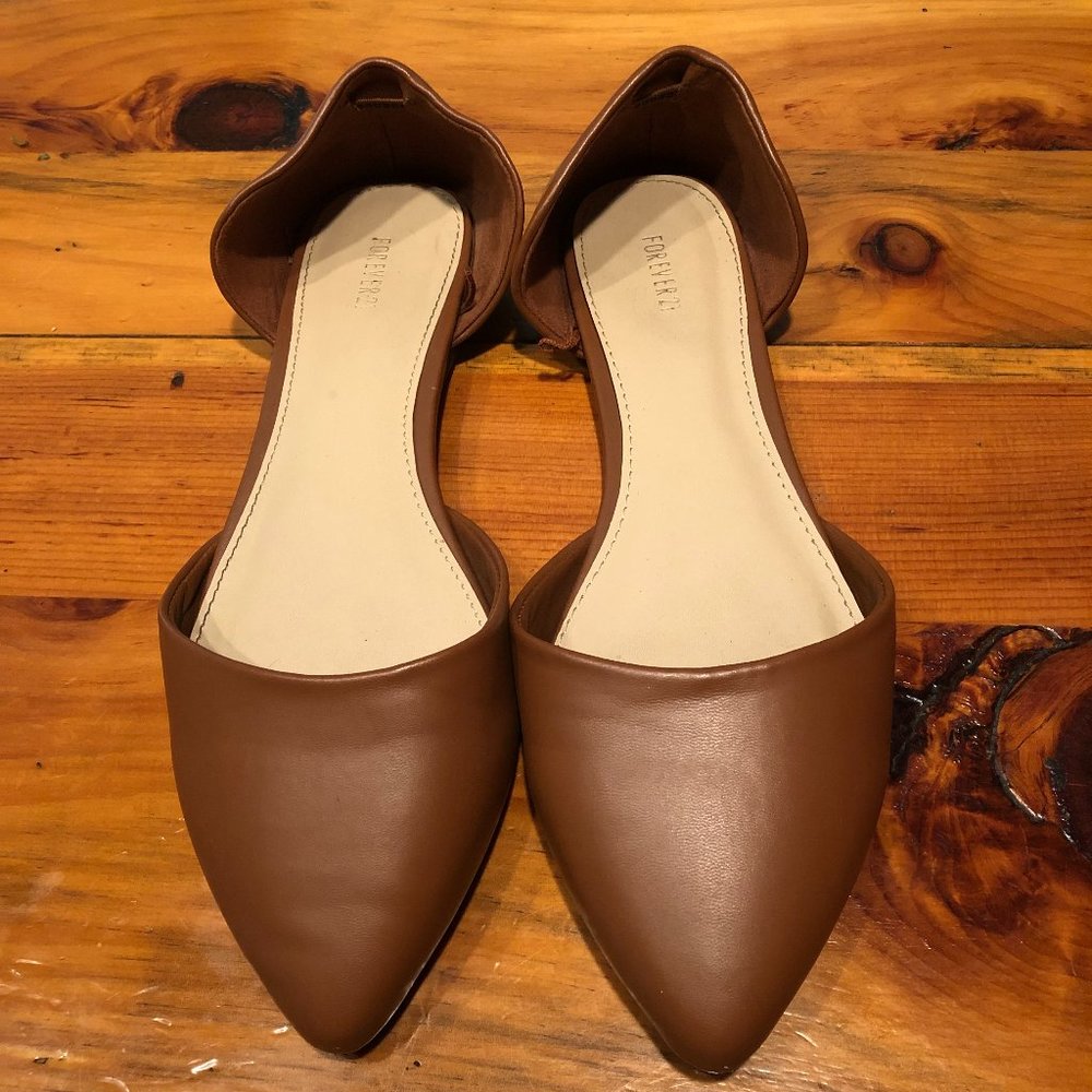 Forever 21 Brown Flats Size 8.5